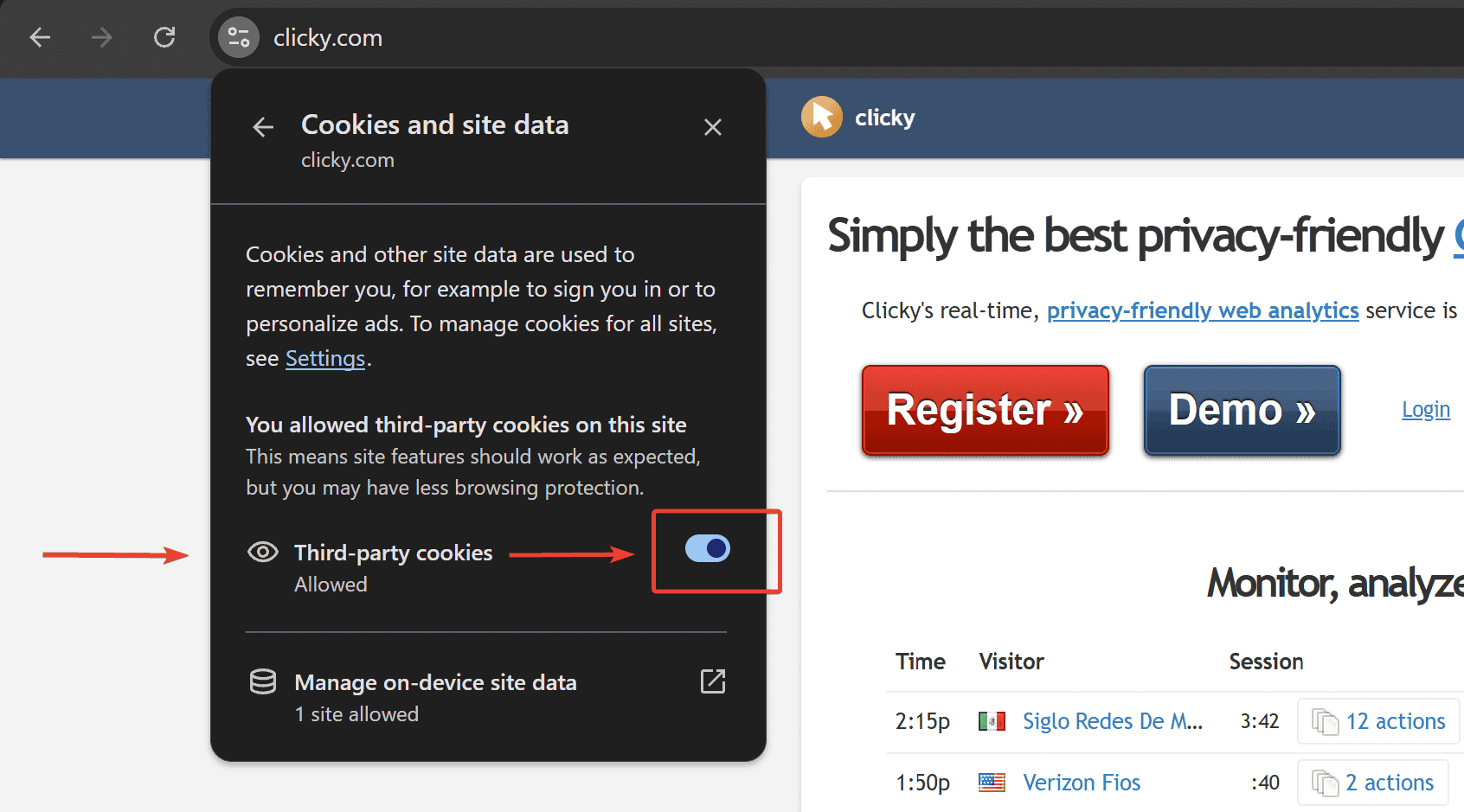 Chrome third party cookies