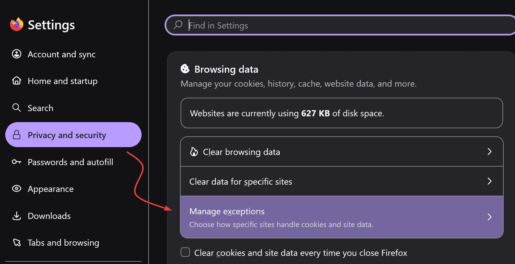 Firefox instructions