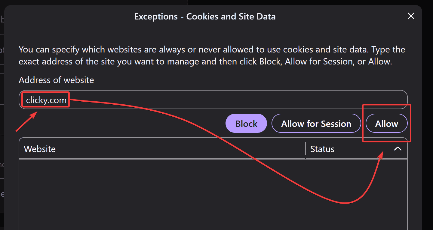 Firefox third party cookies