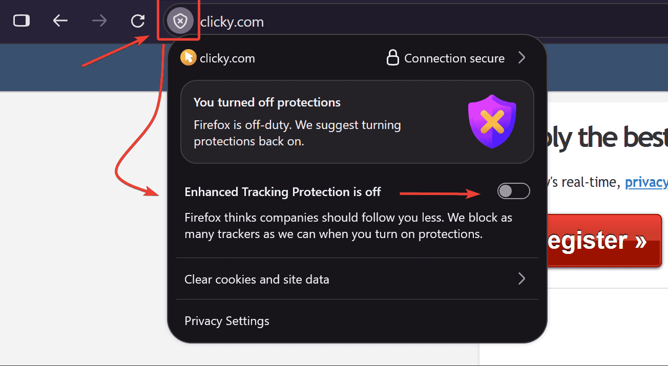 Firefox third party cookies