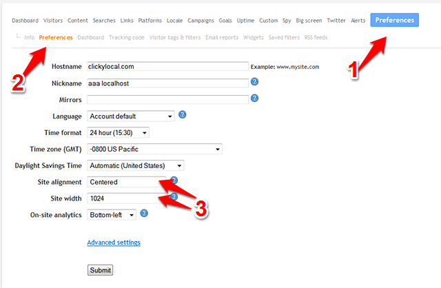 Configure your site's heatmap settings in your site preferences.