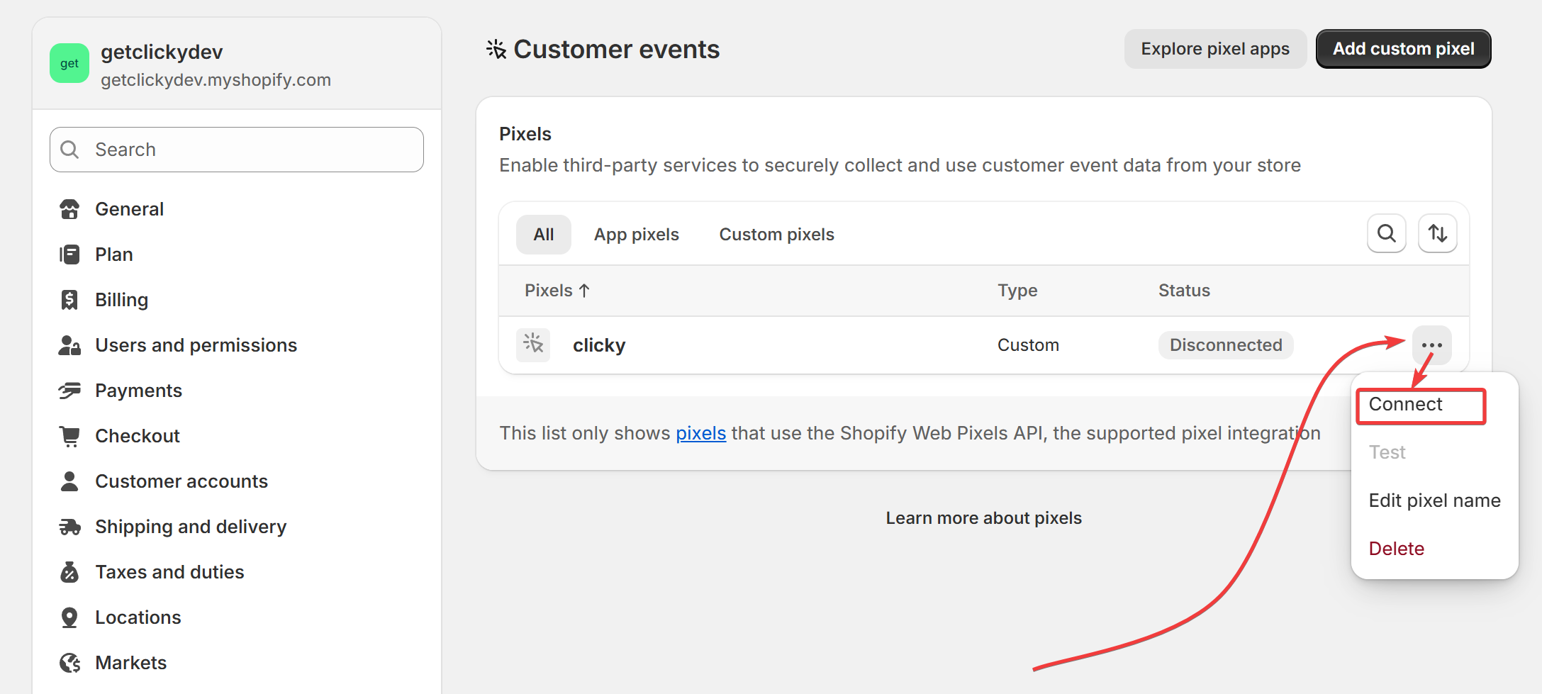 Shopify save